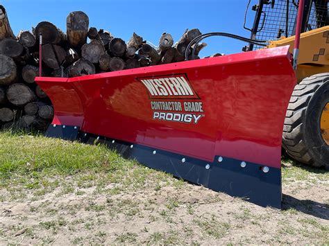 western prodigy skid steer plow|v plow for skid steer.